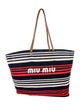 Miu Miu Raffia Tote
