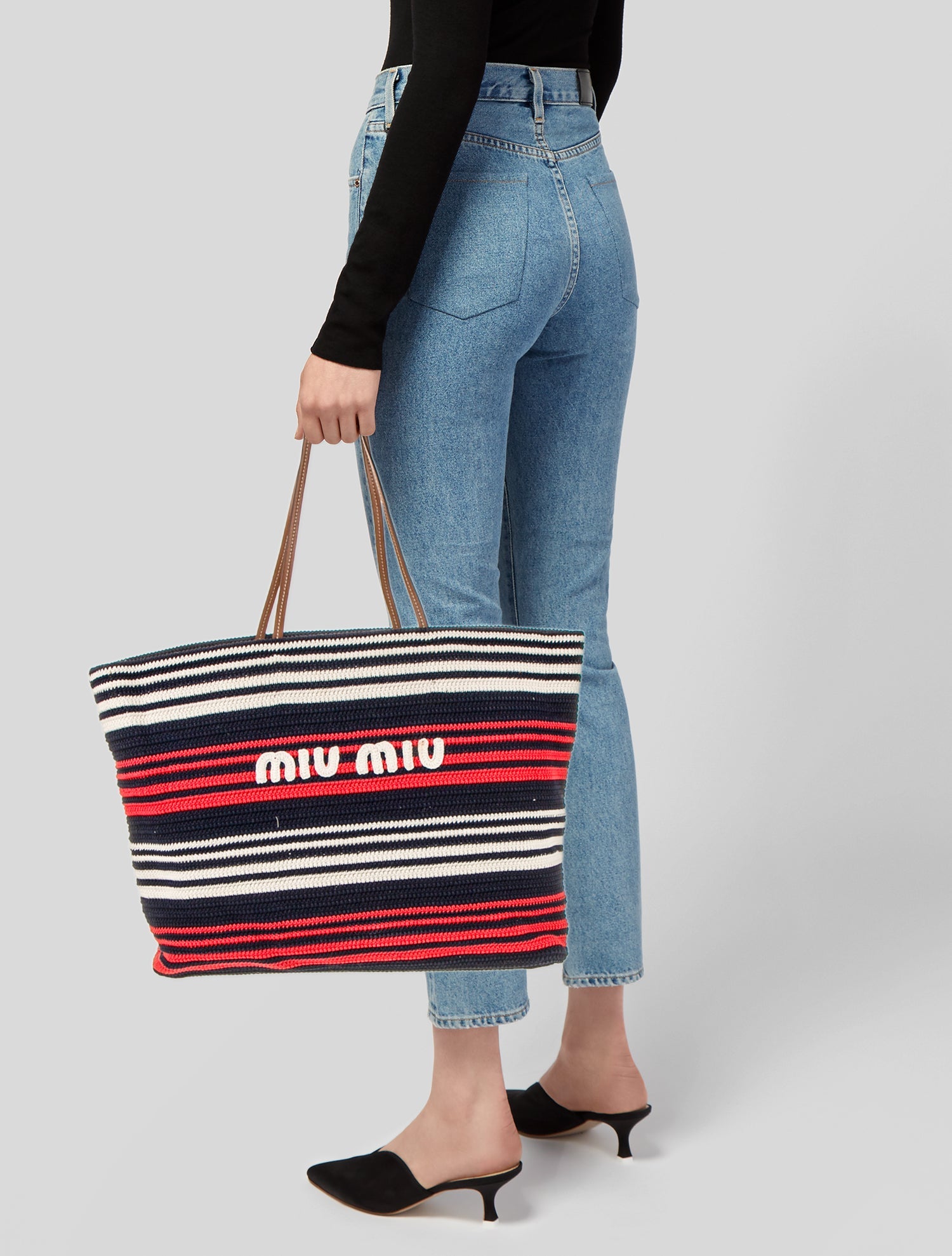 Miu Miu Raffia Tote