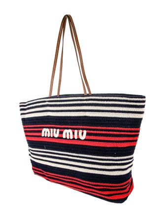 Miu Miu Raffia Tote