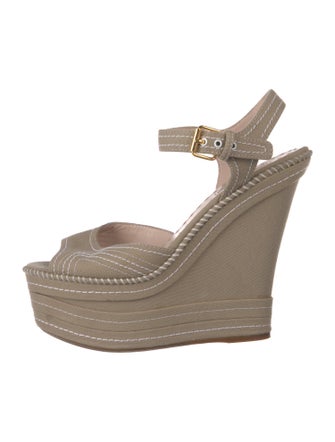 Miu Miu Canvas Espadrilles