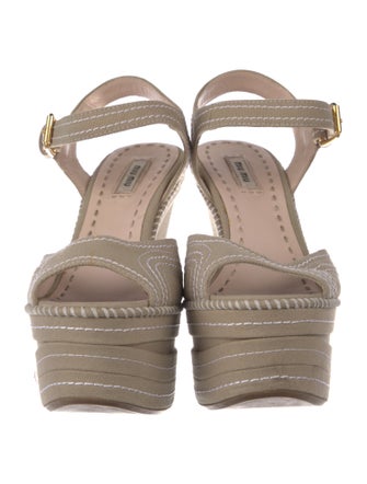 Miu Miu Canvas Espadrilles