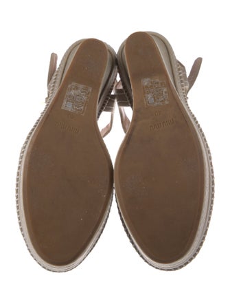 Miu Miu Canvas Espadrilles