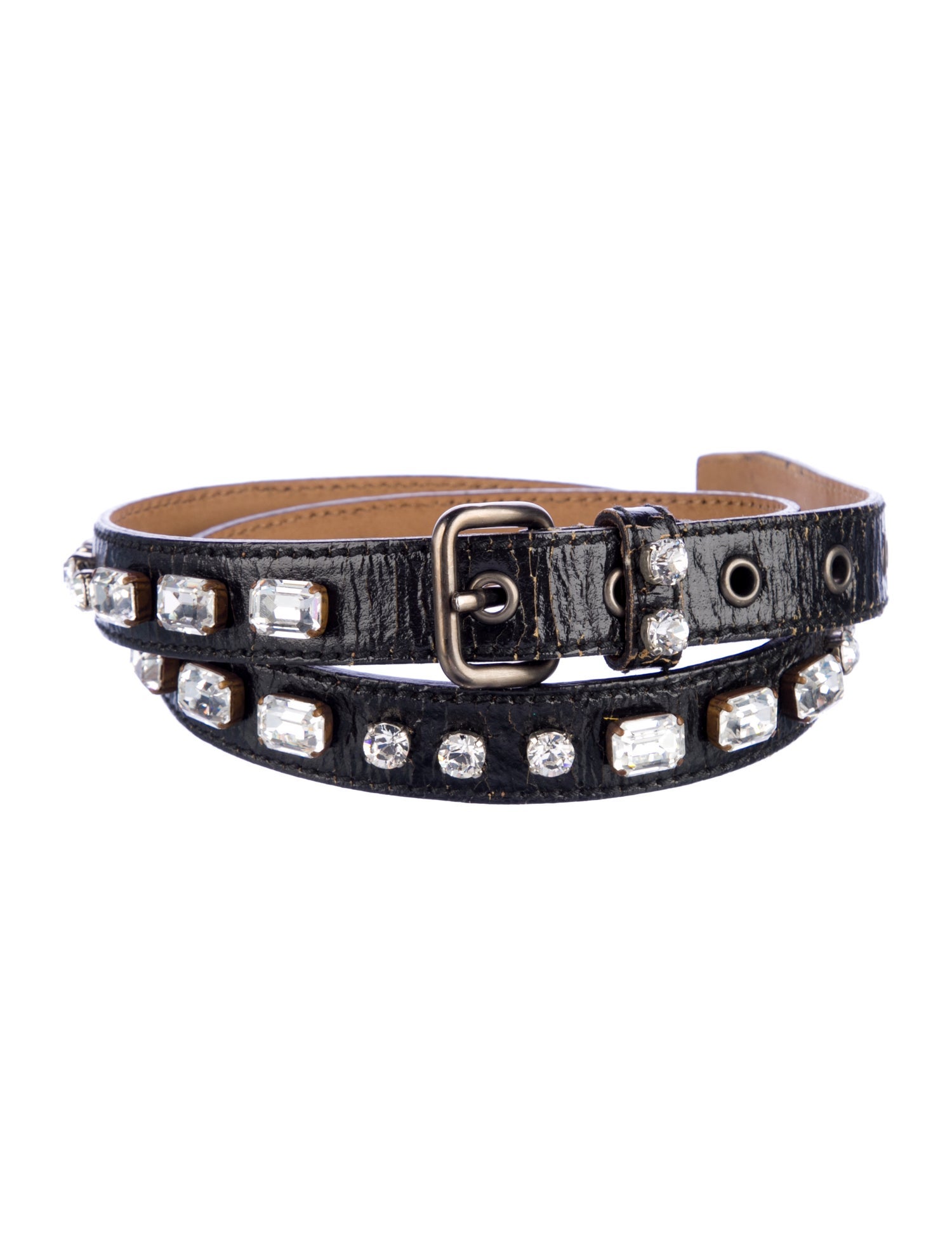 Miu Miu Skinny Leather Belt