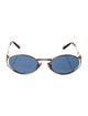 Miu Miu Round Mirrored Sunglasses