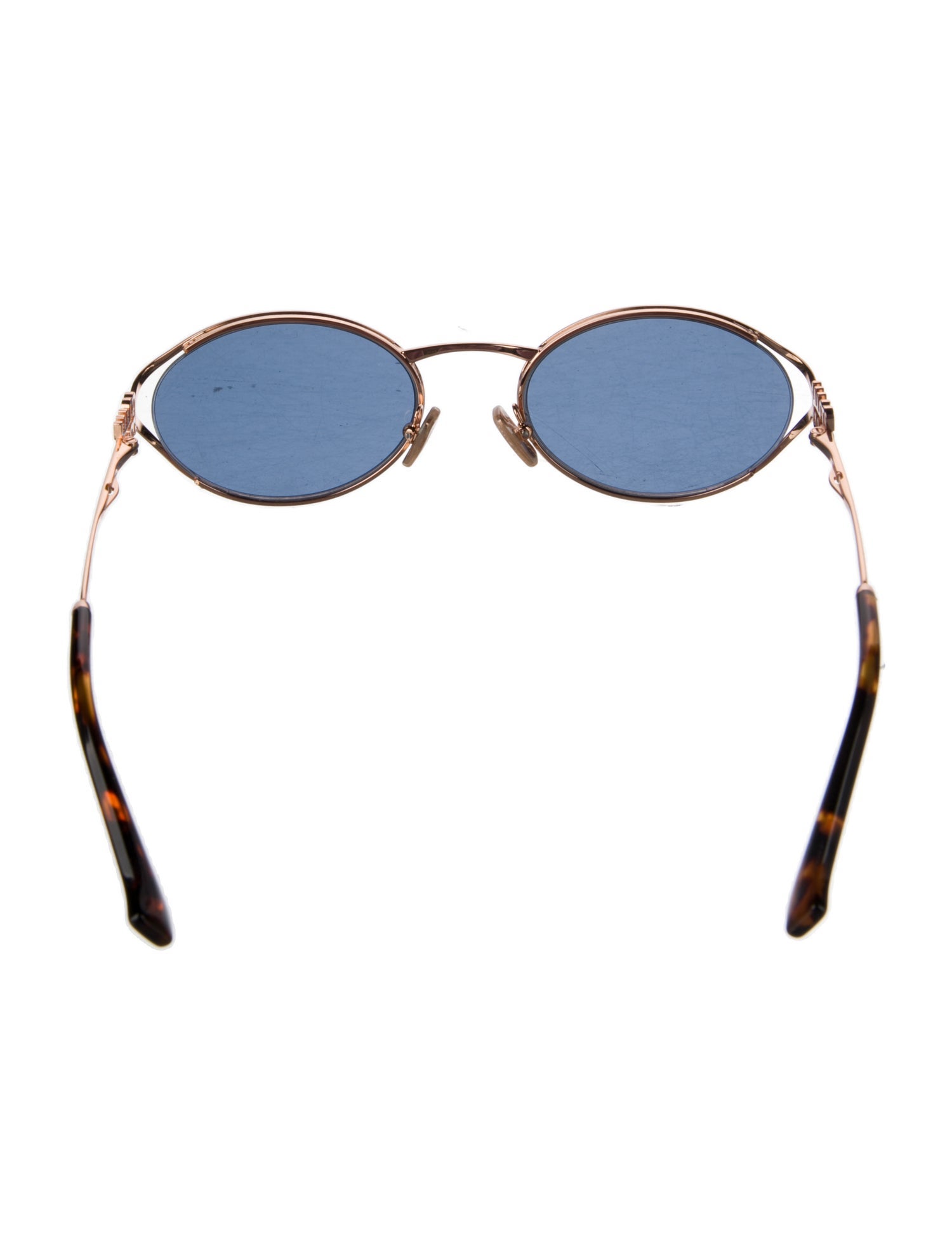 Miu Miu Round Mirrored Sunglasses