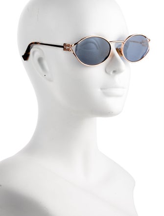 Miu Miu Round Mirrored Sunglasses