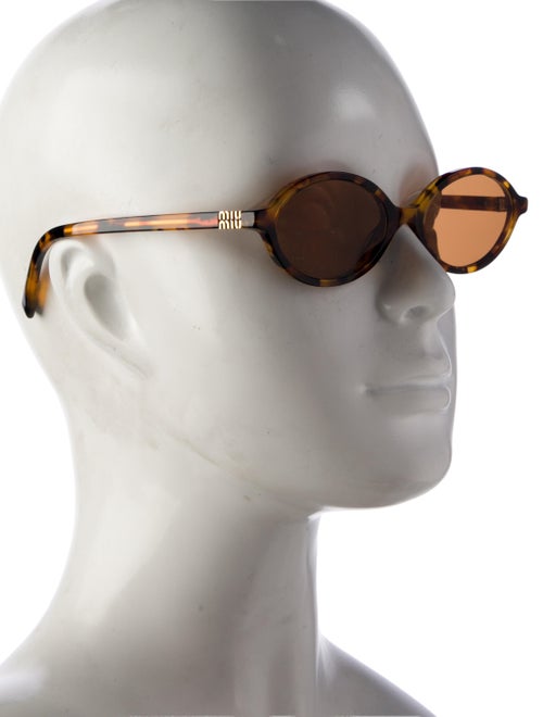 Miu Miu Round Tinted Sunglasses