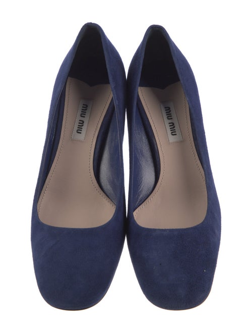 Miu Miu Suede Crystal Embellishments Pumps