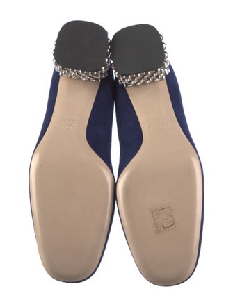 Miu Miu Suede Crystal Embellishments Pumps