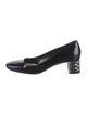 Miu Miu Patent Leather Crystal Embellishments Pumps
