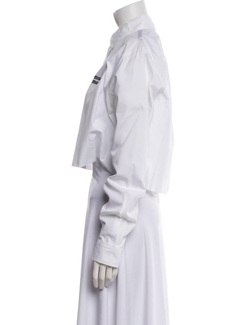 Miu Miu 2022 Long Sleeve Crop Top