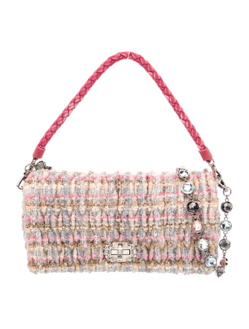 Miu Miu Tweed Shoulder Bag