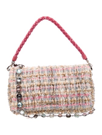 Miu Miu Tweed Shoulder Bag