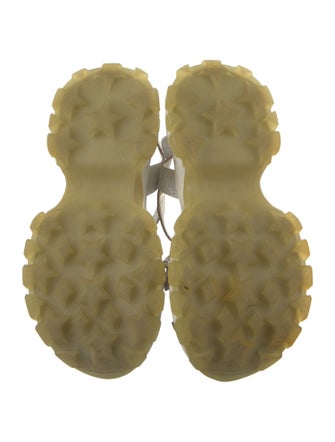 Miu Miu Leather Crystal Embellishments Slingback Sandals