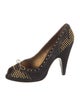 Miu Miu Suede Studded Accents Pumps