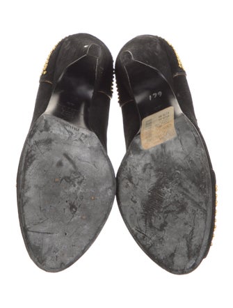 Miu Miu Suede Studded Accents Pumps
