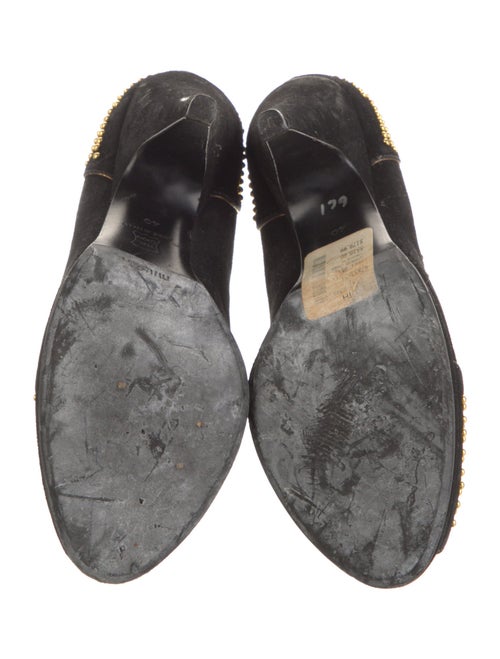 Miu Miu Suede Studded Accents Pumps