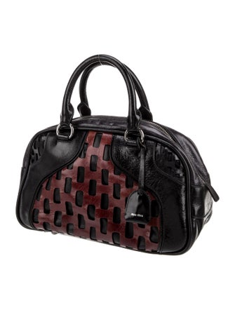 Miu Miu Leather Top Handle Bag