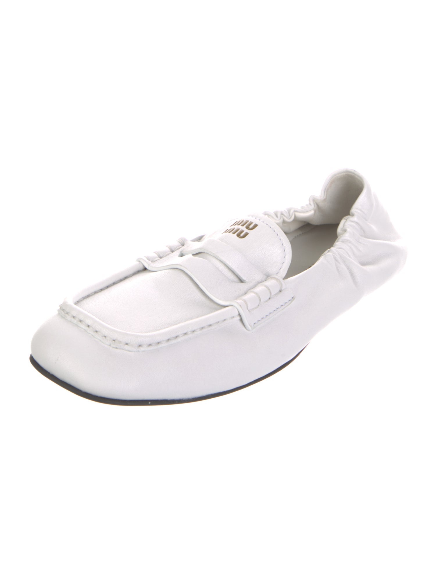 Miu Miu Leather Ballet Flats