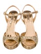 Miu Miu Glitter Glitter Accents Sandals