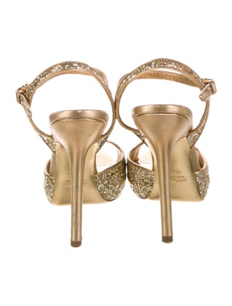Miu Miu Glitter Glitter Accents Sandals