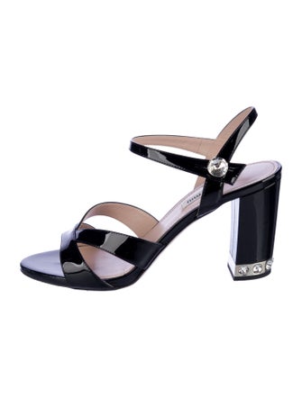 Miu Miu Patent Leather Sandals