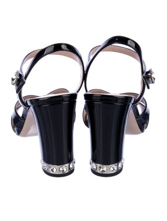 Miu Miu Patent Leather Sandals