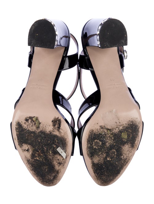Miu Miu Patent Leather Sandals