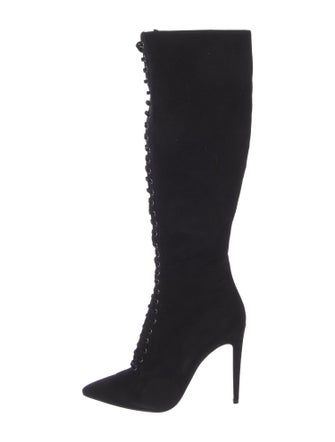 Miu Miu Suede Lace-Up Boots