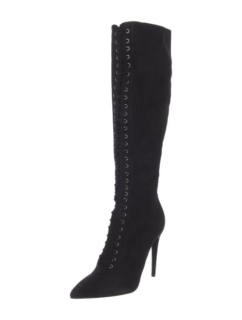 Miu Miu Suede Lace-Up Boots