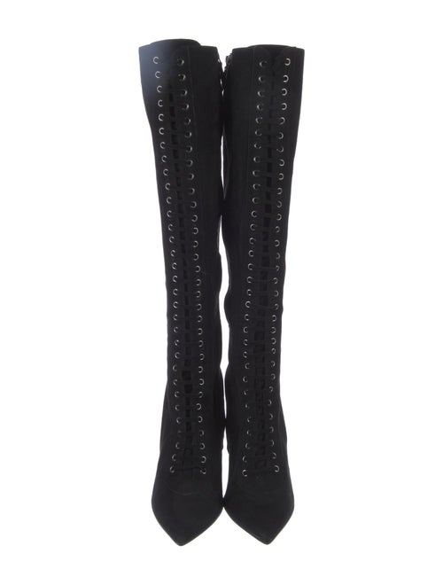 Miu Miu Suede Lace-Up Boots