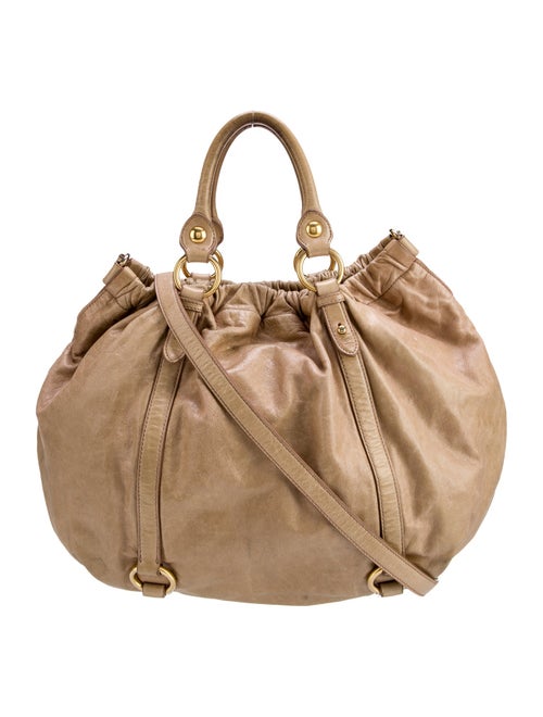 Miu Miu Leather Bucket Bag