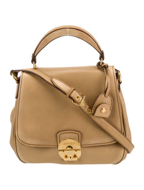 Miu Miu Leather Top Handle Bag