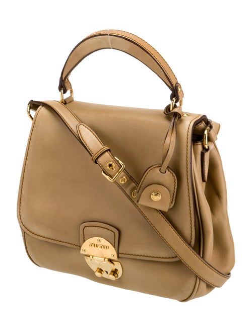 Miu Miu Leather Top Handle Bag