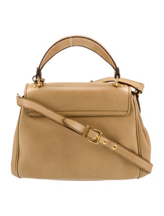 Miu Miu Leather Top Handle Bag