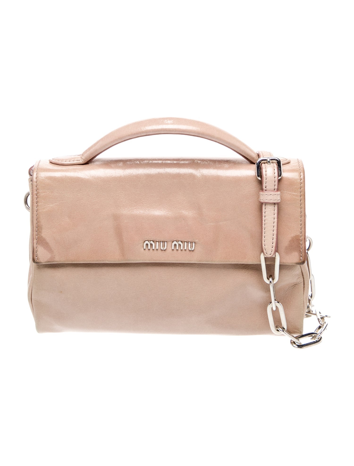 Miu Miu Leather Top Handle Bag