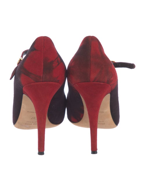 Miu Miu Suede Tie-Dye Print Pumps