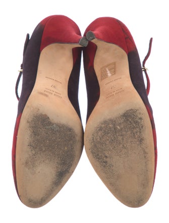 Miu Miu Suede Tie-Dye Print Pumps