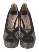 Miu Miu Glitter Glitter Accents Pumps