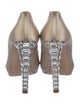 Miu Miu Satin Colorblock Pattern Pumps