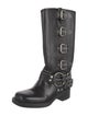 Miu Miu Leather Moto Boots
