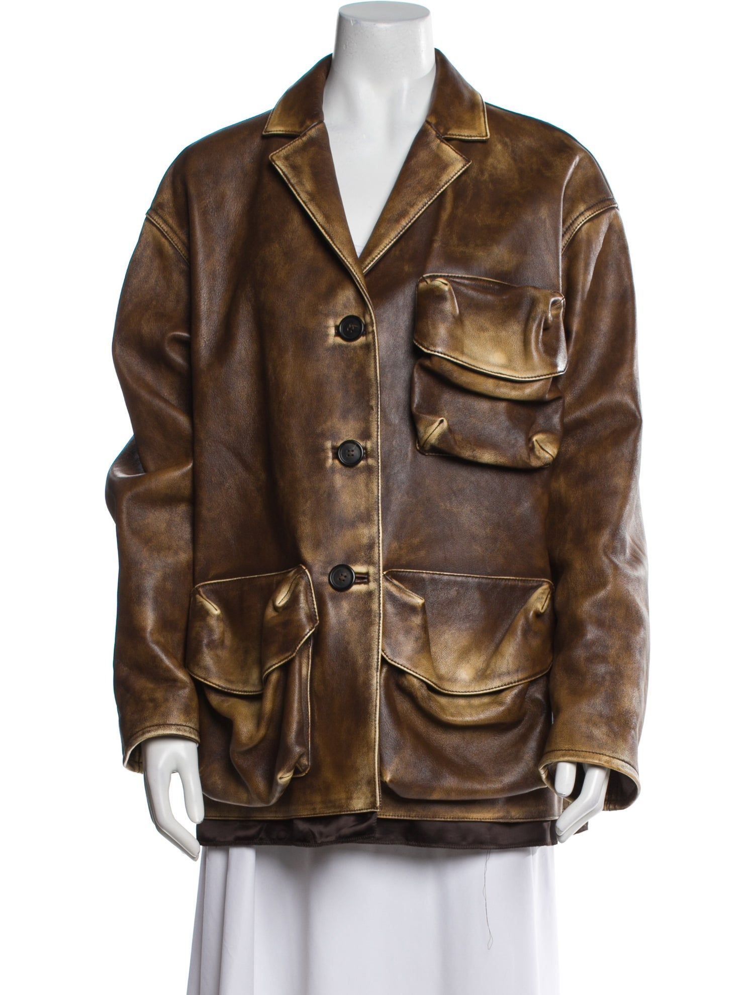 Miu Miu 2023 Leather Coat