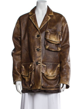 Miu Miu 2023 Leather Coat