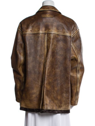 Miu Miu 2023 Leather Coat