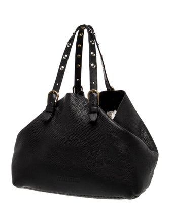 Miu Miu Leather Top Handle Bag