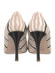 Miu Miu Leather Striped Pumps