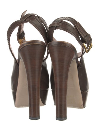 Miu Miu Leather Slingback Pumps