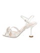 Miu Miu Satin Crystal Embellishments Slingback Sandals