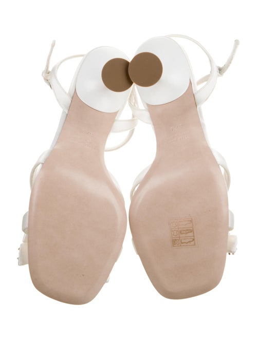 Miu Miu Satin Crystal Embellishments Slingback Sandals