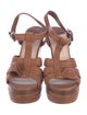 Miu Miu Leather T-Strap Sandals